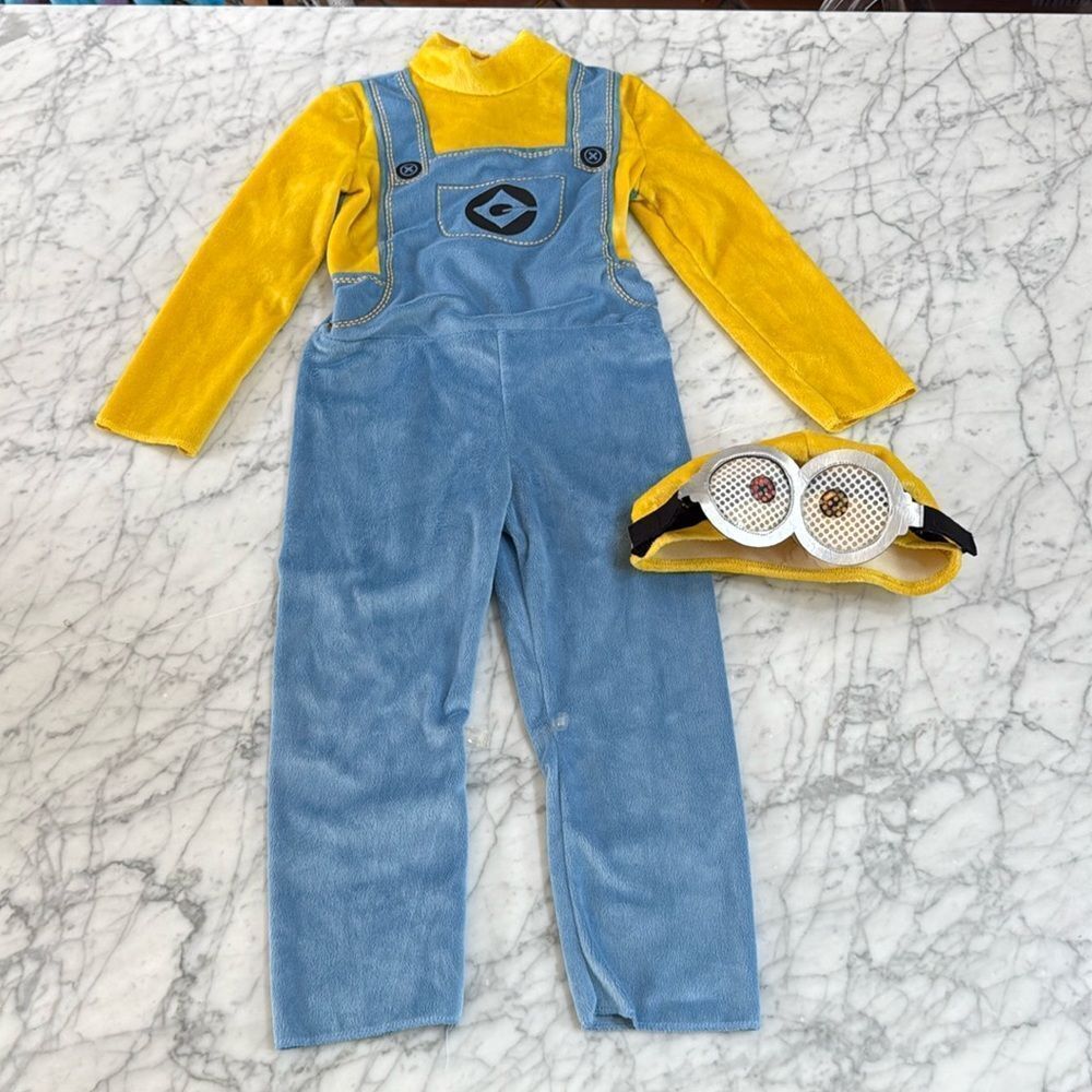 Minions Kids Kevin Jumpsuit Costume blue and yellow size 5/6